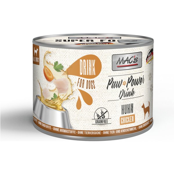 MAC's Dog Paw Power Drink 6 x 185 g - Frango