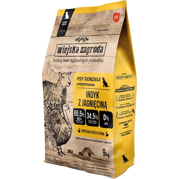Wiejska Zagroda Pavo con cordero - 9 kg