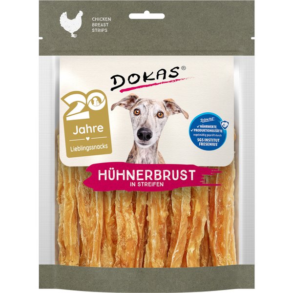 Voordeelpakket: 2x170g Dokas kipfilet in strips hondensnacks
