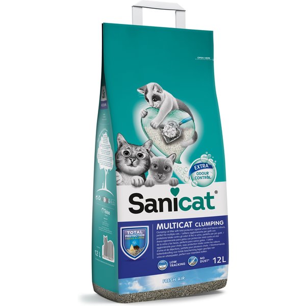 Sanicat Clumping Multicat - 2 x 12 l - Pack Ahorro