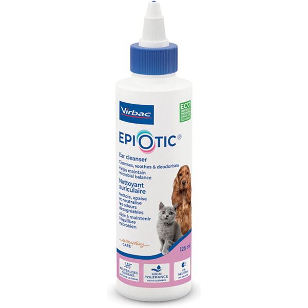 2x 125ml Virbac Epiotic Oorreiniger voor katten en honden