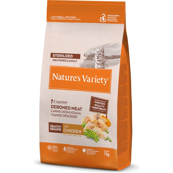 2x7kg Nature's Variety Healthy Grains Gesteriliseerd Kippenvoer droog