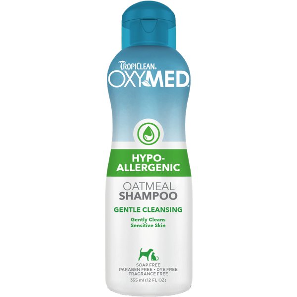 Voordeelpakket: 2x355ml TropiClean OxyMed Hypoallergene Shampoo voor Huisdieren