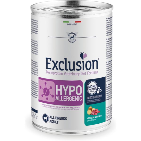 6x400g Hert & Aardappel Exclusion Diet Hondenvoer
