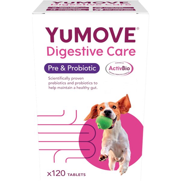 YuMOVE Digestive Care Pre- & Probiotic para perros - 120 comprimidos