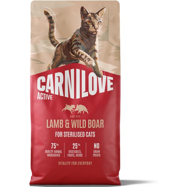 Carnilove Active Adult Sterilised con cordero y jabalí - 2 x 6 kg - Pack ahorro