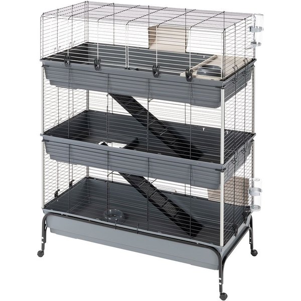 Ferplast Kleindierkooi Vital 120 - Drie Verdiepingen - L 120 x B 60 x H 167 cm