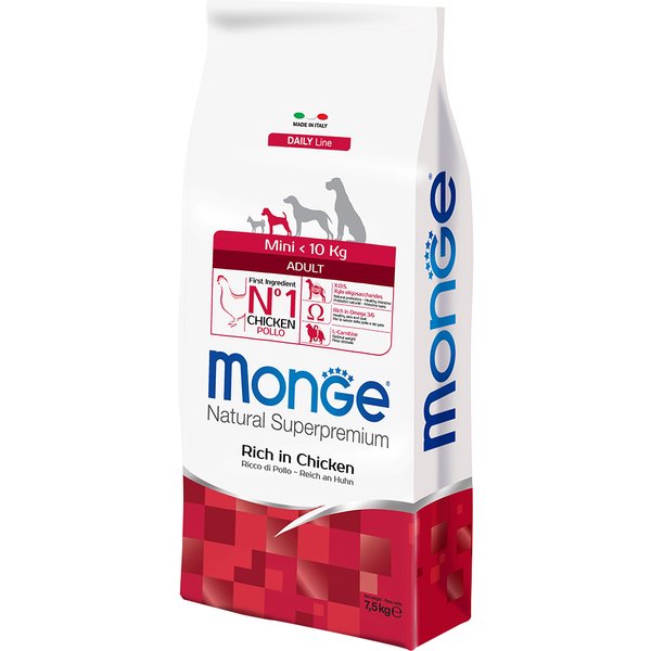7,5kg Super Premium Adult Mini Chicken Monge Droogvoer voor honden