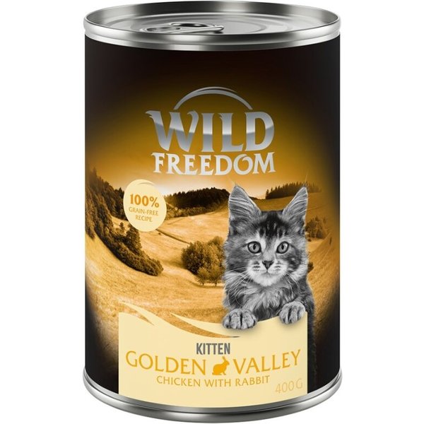 Wild Freedom Kitten 6 x 400 g - Golden Valley con conejo y pollo