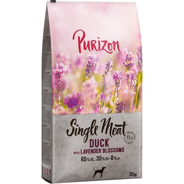 2x12kg Single Meat Adult Eend met Appel en Lavendelbloesem Purizon Hondenvoer