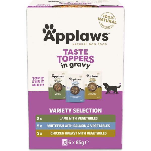 Applaws Taste Toppers saquetas 6 x 85 g - Pack de misto - Em molho