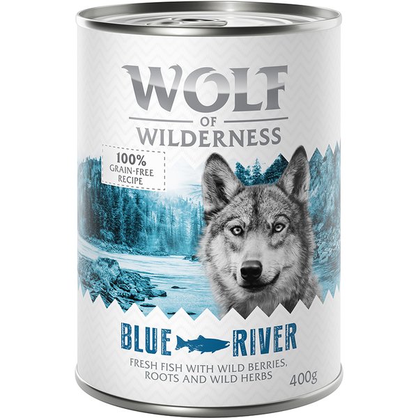 Wolf of Wilderness Adult - Single Protein 6 x 400 g - Blue River - Peixe