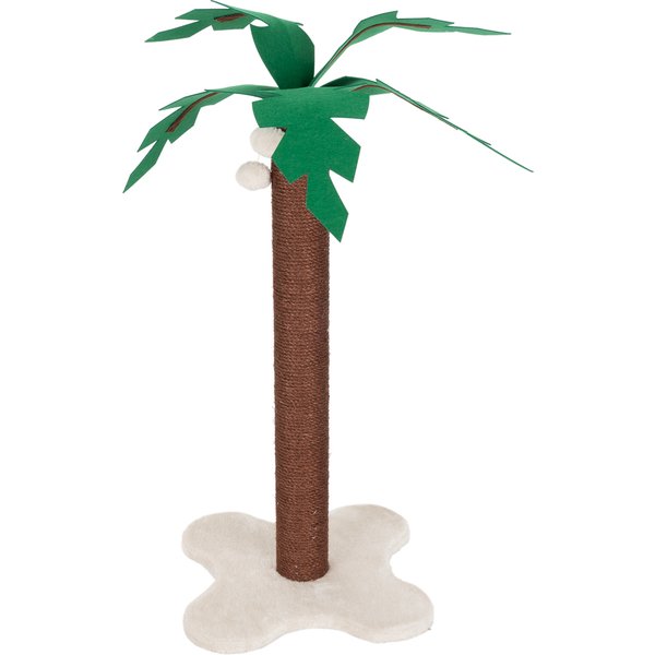 Poste arranhador Palmeira para gatos - Castanho/creme