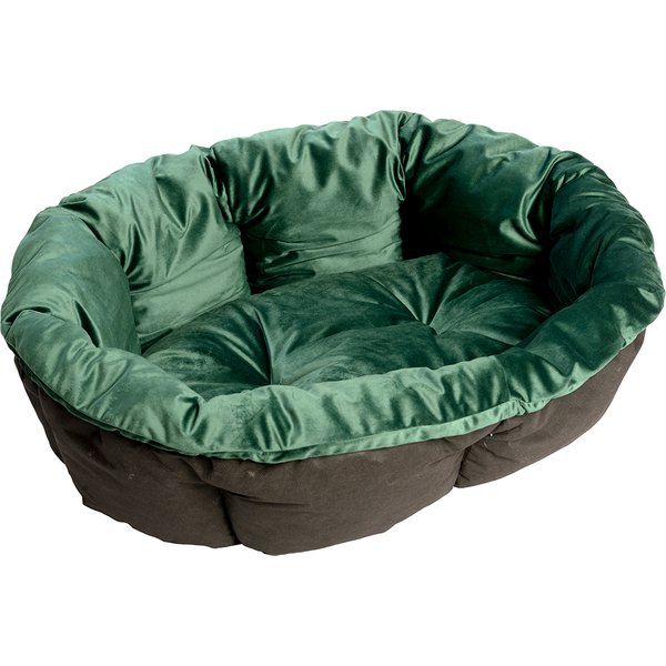 Ferplast Mandkussen Sofà - Fluweel Groen Maat 10: L96xB71xH32cm Hond
