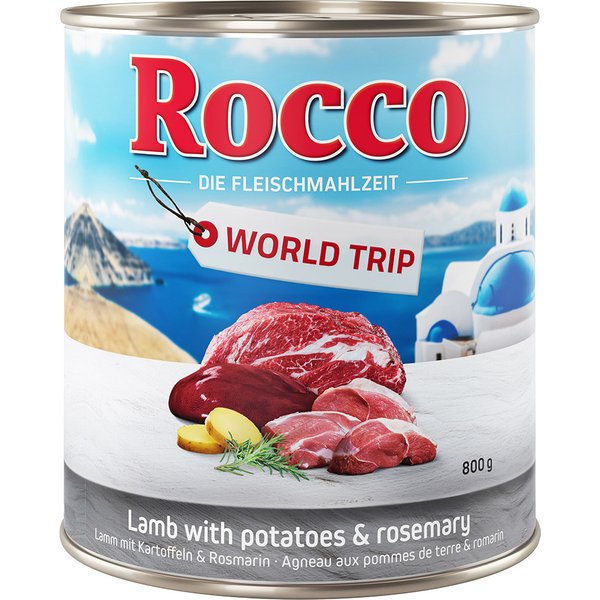 Rocco Vuelta al mundo Grecia, cordero con patatas y romero - 12 x 800 g - Pack Ahorro