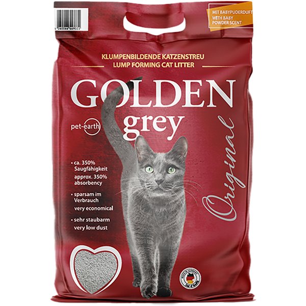 Golden Grey areia aglomerante para gatos - 14 kg