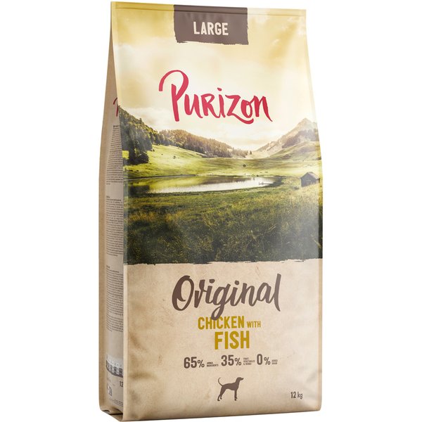 Purizon Large Adult Kip met Vis - graanvrij - 12 kg Nieuw Receptuur