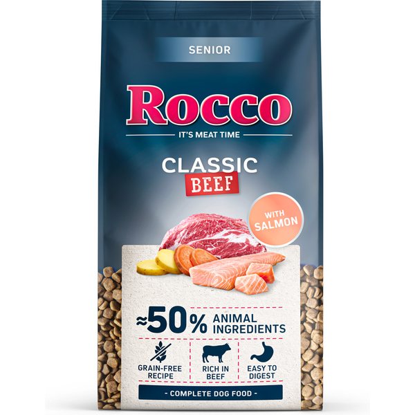Rocco Senior Classic Carne de vaca com salmão - 2 x 10 kg