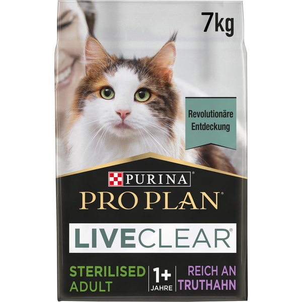PURINA PRO PLAN LiveClear Sterilised Adult pavo - 7 kg