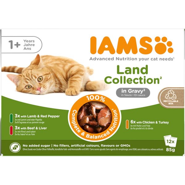 IAMS Delights Adult Mezcla de la tierra en salsa - 24 x 85 g - Pack Ahorro