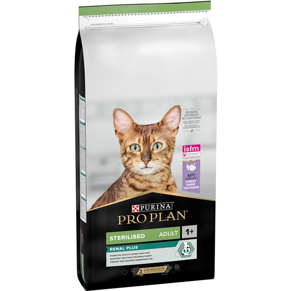 Pro Plan Sterilised Adult Renal Plus Kalkoen Kattenvoer - Dubbelpak: 2 x 14 kg