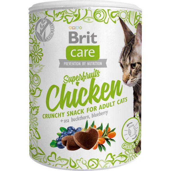 Brit Care snack para gatos Superfruits & Chicken - 3 x 100 g