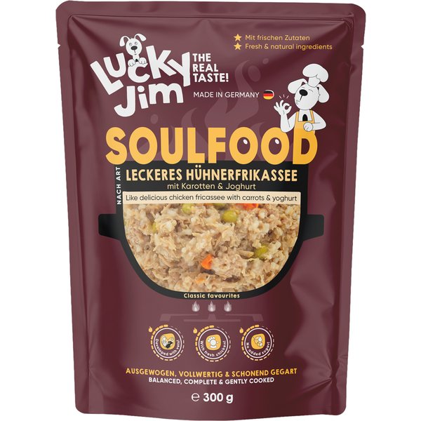 Voordeelpakket: 24x,300g Lucky Jim Soulfood Kipfricassee Nat hondenvoer