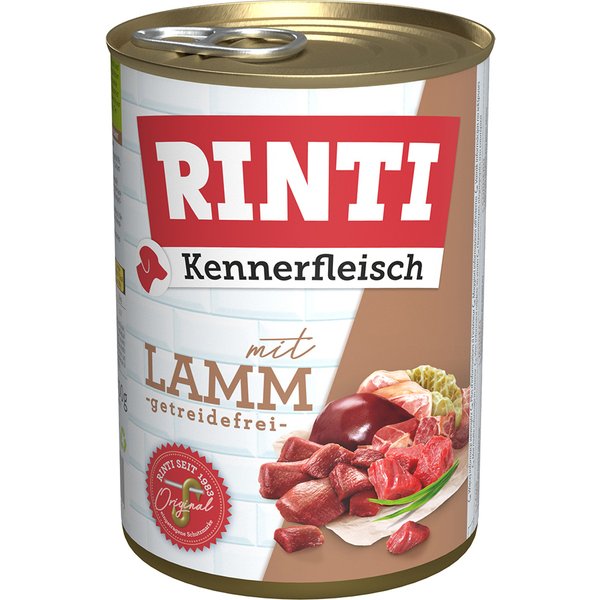 RINTI Kennerfleisch 12 x 400 g - Pack ahorro - Cordero