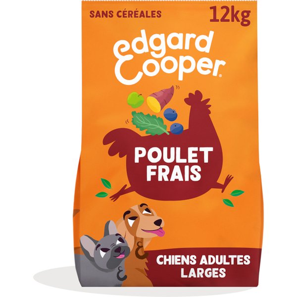 2x12kg Edgard & Cooper Adult graanvrij kip - Droog hondenvoer