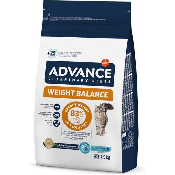 Advance Veterinary Diets Weight Balance para gatos - 1,5 kg