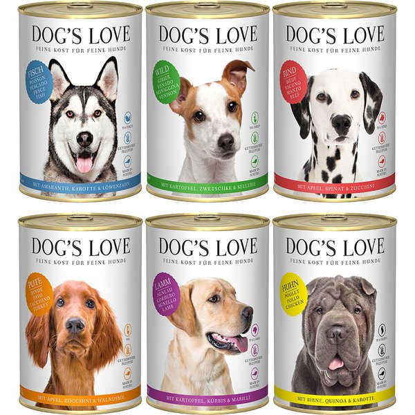 Dog´s Love Adult 6 x 400 g - Pack misto (6 variedades)
