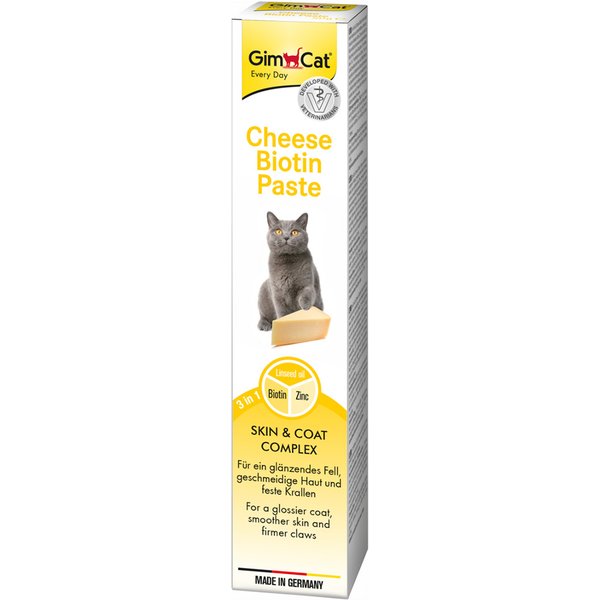 GimCat Kaas-Pasta met Biotine - Voordeelpakket 3 x 200 g