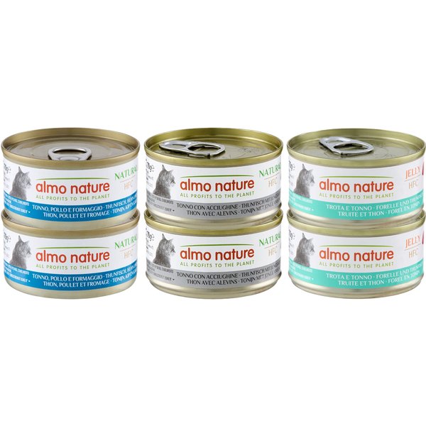 Almo Nature 24 x 70 g - Pack económico - Pack misto de atum (3 variedades)