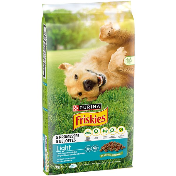 7kg Purina Friskies Light Hond Sterilised met Kip en Groenten Honden Droogvoer