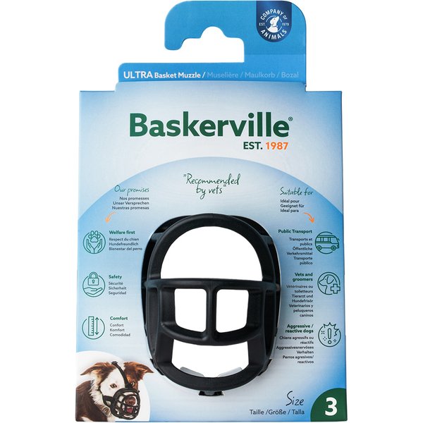 Bozal Baskerville Ultra 2.0, con cierres de plástico - Talla 4, p. ej. dálmata, pointer