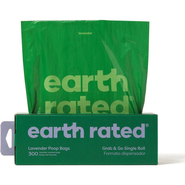Earth Rated 300 hondenpoepzakjes in doos Lavendel Hond