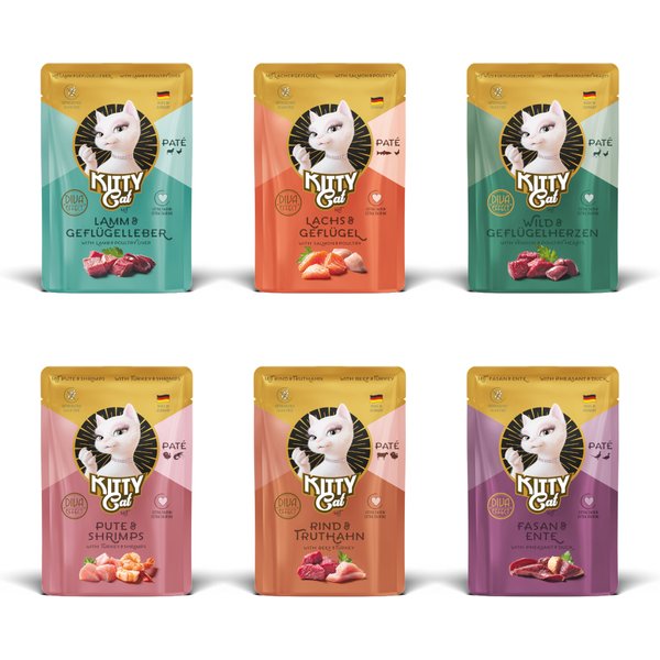 KITTY Cat Paté 6 x 85 g - Pack misto II (6 variedades)