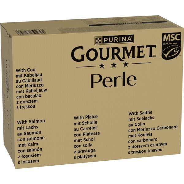 Jumbopack Gourmet Perle 96 x 85 g - Ocean Flakes in Saus (4 Soorten)