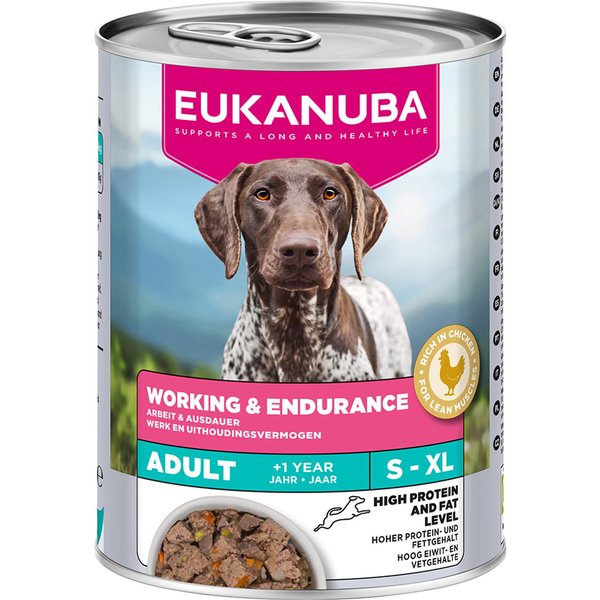 Voordeelpakket: 24x400g Eukanuba Special Care Adult Working & Endurance Hundefutter nass