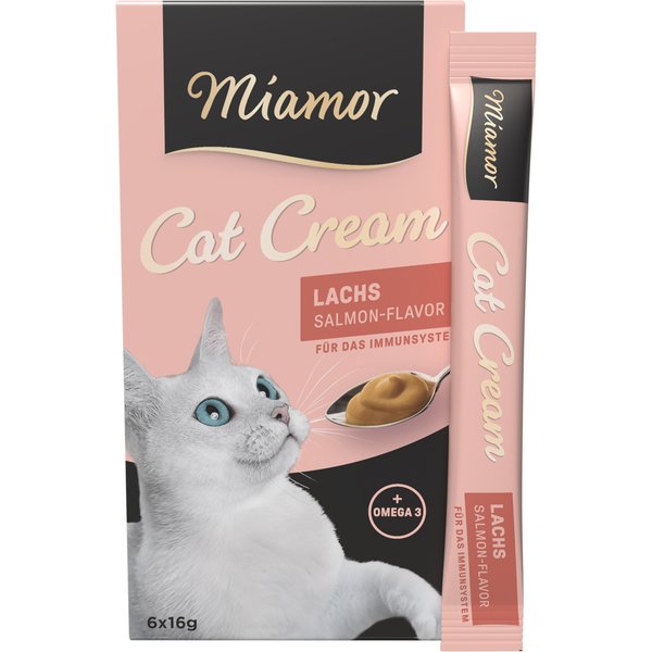 Miamor Cat Snack creme de salmão - 24 x 16 g