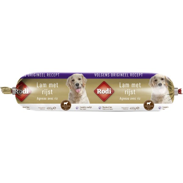Rodi salsicha de cordeiro e arroz - Pack económico: 3 x 400 g