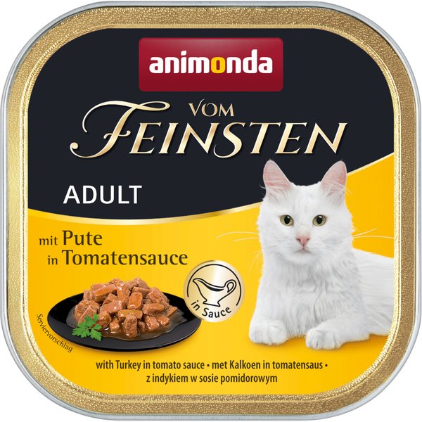 6x100g Adult NoGrain in Saus Kalkoen in Tomatensaus Animonda Vom Feinsten Kattenvoer