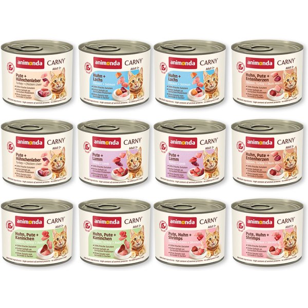 animonda Carny Adult 6 x 200 g - Pack misto de aves (sem vaca)