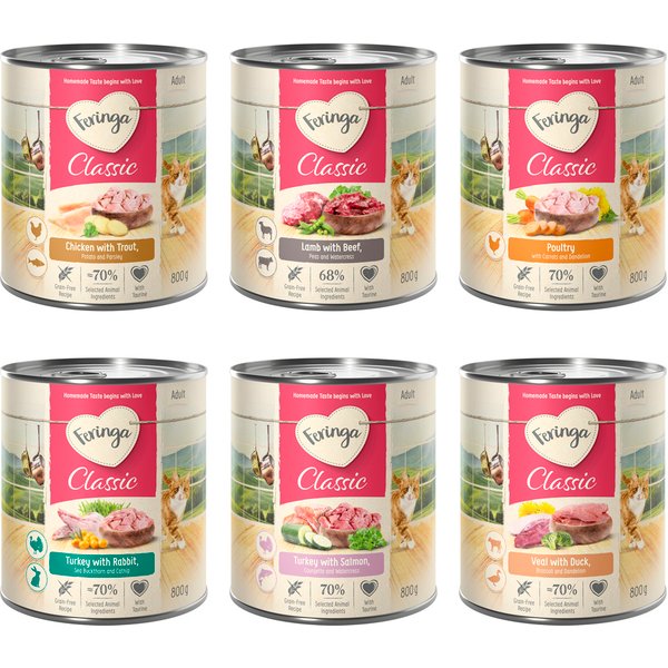 Feringa Classic Meat Menu 12 x 800 g - Pack económico - Pack misto (6 variedades)