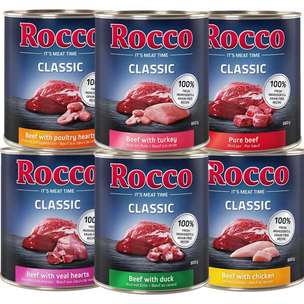 Pack de prueba: Rocco Classic 6 x 800 g - Classic Mix 2: 6 variedades