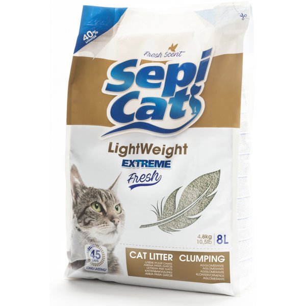 8l Sepicat LightWeight Extreme Fresh Kattenbakvulling