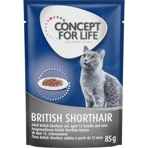 Concept for Life British Shorthair Adult en bolsitas - 24 x 85 g