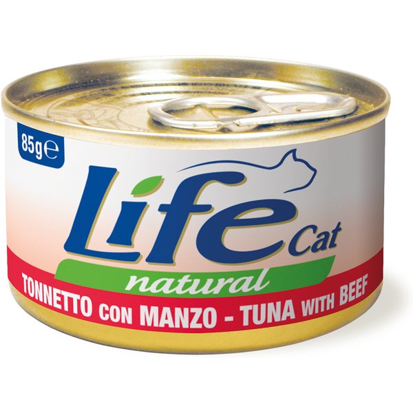 LifeCat Adult Atum e vaca - 6 x 85 g