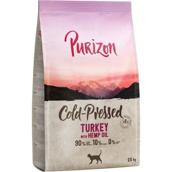 Purizon Coldpressed con pavo y aceite de cáñamo, prensado en frío - 2,5 kg