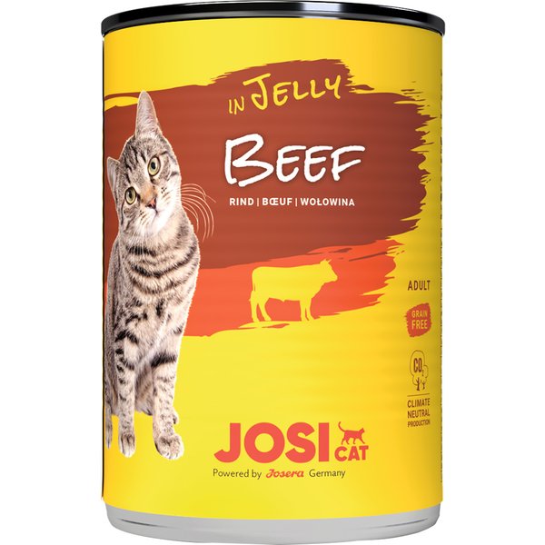 JosiCat em gelatina 12 x 400 g - Vaca